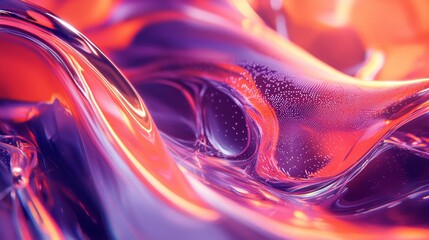 Poster - Dynamic Fluid Data Curves Showcasing Vibrant Waves and Energetic Textures in Motion