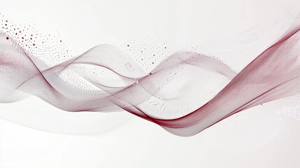 Poster - futuristic data communication pathways with abstract waves and flowing lines