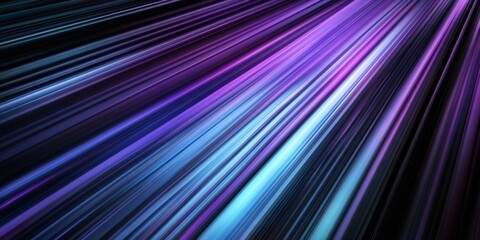 Aufkleber - Light streaks creating dynamic, vibrant purple blue abstract background representing motion and technological energy