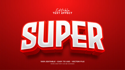 Aufkleber - Editable super 3d text effect, heroes text effect template