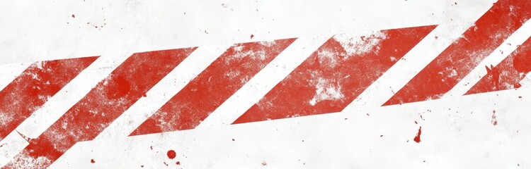 Aufkleber - Red grunge diagonal stripes on white background.
