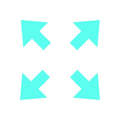 Wall Mural - y2k arrow shape shape. retro abstract symbol in flat style. bold graphic element, nostalgic icon, tr