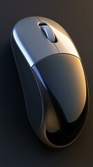 Poster - Sleek computer mouse design. AI.