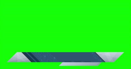 Wall Mural - Futuristic design lower third banner animation. Blue geometric lower third banner template design. Video headline title