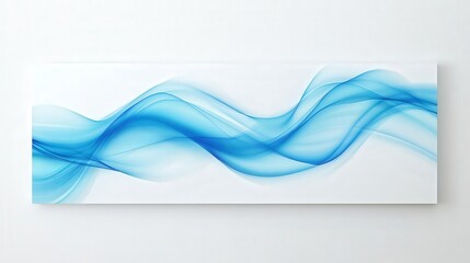 Poster - vivid electric blue wave of energy, with glowing lines and smooth flow to emphasize a high-tech design