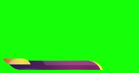 Wall Mural - Lower third banner animation. Broadcast news lower third banner template design. Video headline title