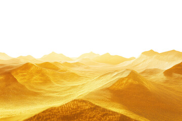 Poster - A stunning view of golden hills, illuminated by soft light, creating a tranquil and serene atmosphere, perfect for nature lovers.