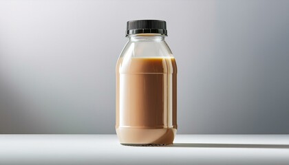 Wall Mural - Refreshing Chocolate Milk in a Bottle