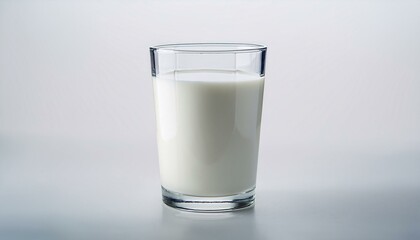 Canvas Print - Glass of fresh milk.  Refreshing and healthy.