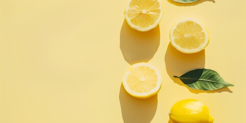 Poster - A minimalist aesthetic featuring a light lemon yellow backdrop, Minimalist design elements arranged symmetrically, Modern minimalist style