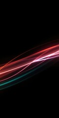 Fototapete - Abstract light trail streaks across a dark background, creating a dynamic and vibrant display, creative, design, abstract