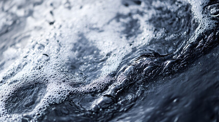 Fototapete - Closeup of Bubbling Water Surface Capturing the Dynamic Flow and Movement of Liquid : Generative AI