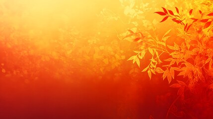 Poster - Vibrant abstract background with warm orange and red hues, soft texture creating depth, ideal for artistic projects and designs.