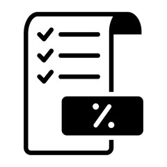 Wall Mural - Tax Form Checklist Icon