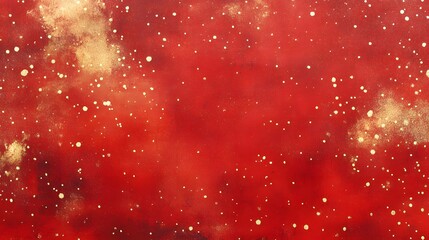 Poster - Vibrant abstract red texture, rich shades of crimson and gold, ideal for backgrounds, art projects, or creative design.