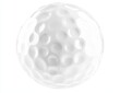 © a muh sakaria - Close-up of a white golf ball with dimples, isolated on white background. (1)