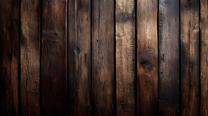 Fototapete - Rustic Wooden Planks Texture with Natural Grains and Knots : Generative AI