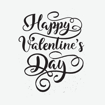 Romantic Valentine's Day Typography Design with Heart Accents