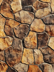 Poster - Natural Textured Stone Wall Background for Architectural and Design Projects : Generative AI