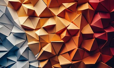 Poster - Abstract colorful paper geometric texture background