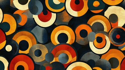 Fototapete - Creative geometric pattern with a vibrant, modern, and artistic feel.