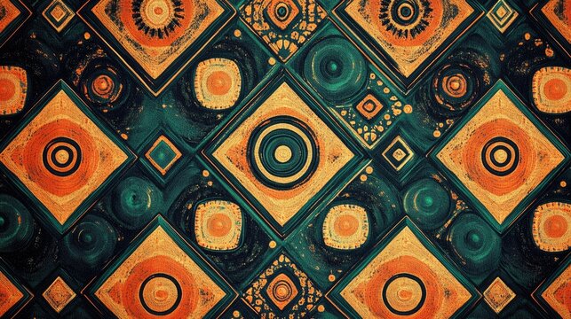 Creative geometric pattern with a vibrant, modern, and artistic feel.
