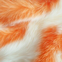 Poster - Macro shot of red panda fur in soft orange and white nature detail close-up furry textures