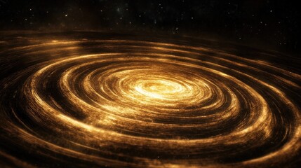 Poster - Magnetic forces and gravity visualized with glowing concentric circles and rippling vibrations in a dark void, demonstrating powerful cosmic forces