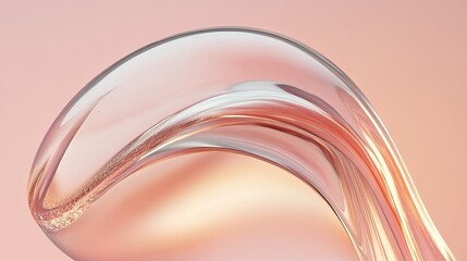 Poster - Morphing liquid sphere transforms into various geometric shapes with smooth transitions in soft pastel tones