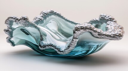 Aufkleber - Stunning display of hyper-realistic liquid droplets colliding and merging into larger forms in midair