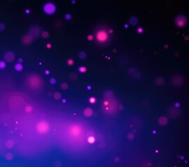 Poster - Abstract colorful bokeh lights in a mystical dark background