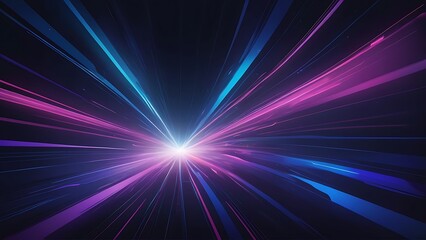 Aufkleber - digital artwork featuring a dynamic, abstract design with a burst of vibrant colors emanating from a central point, creating a sense of motion and depth