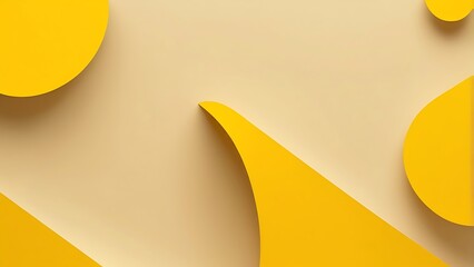 Poster - simple solid color background featuring a bright yellow hue, minimalistic with no additional elements, patterns, or textures present with the yellow color evenly distributed across the entire frame