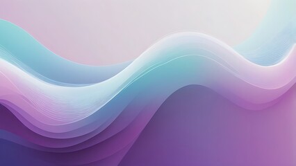 Aufkleber - abstract digital illustration vector artwork featuring a smooth gradient of pastel colors with a flowing wave like pattern that transitions from soft pinks and purples