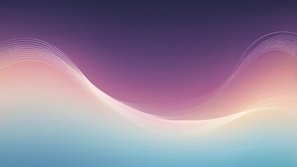 Aufkleber - abstract digital illustration vector artwork featuring a smooth gradient of pastel colors with a flowing wave like pattern that transitions from soft pinks and purples
