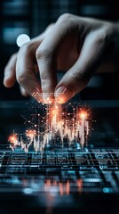 Poster - marketing research trends and demographics, diverse global audience focus, analytical data breakdowns, engaging workspace visuals, clean and futuristic corporate aesthetic, vibrant and modern tone