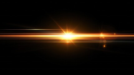 Poster - Bright golden light streaks across a dark background creating a dramatic abstract effect