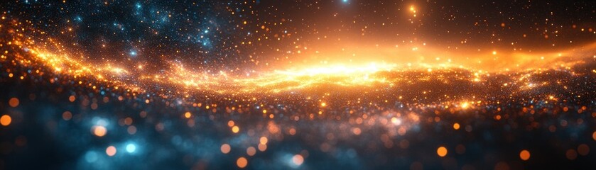 Fototapete - Vibrant Cosmic Tunnel of Light and Energy in Abstract Digital Art