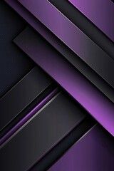 Aufkleber - Abstract geometric design with purple and black diagonal stripes and textured background