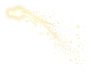 Wall Mural - PNG Glowing light effect illustration flare star.