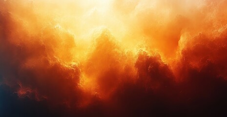 Aufkleber - Vibrant Gradient Background with Yellow Orange Brown Abstract Grainy Texture for Banner Poster Design