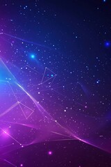 Poster - Abstract Purple and Blue Cosmic Nebula Space Background