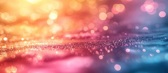 Poster - Pastel Gradient Background Soft Texture Warm Pink Cool Yellow Abstract Design