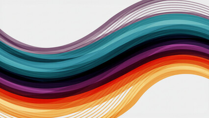 Fototapete - business background lines wave abstract stripe design