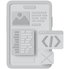 app development 3d icon