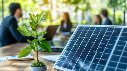 Poster - Collaborating on Sustainable Solutions with Solar Panels and Green Ideas
