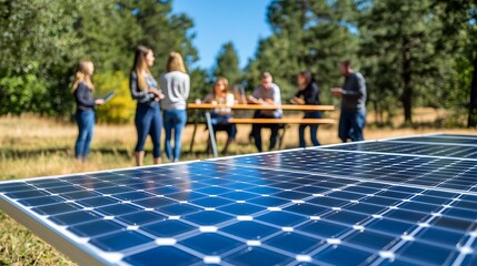 Poster - Collaborating on Sustainable Solutions with Solar Panels and Green Ideas