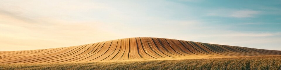 Poster - Eco-Modern Agriculture Undulating Fields of Renewable Energy Aesthetic for Sustainable Growth and Green Technologies in Agro-Industry Landscapes