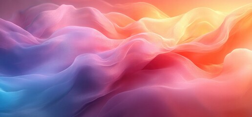 Poster - Pastel Gradient Background Soft Light Dreamy Ethereal Texture Abstract Design Wallpaper