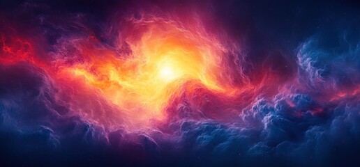 Aufkleber - Abstract Blue Red Glowing Swirl Background Noise Texture Design Banner